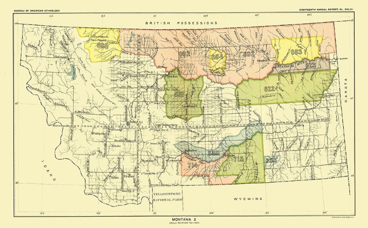 Picture of MONTANA - YELLOWSTONE NATIONAL PARK - HOEN 1896