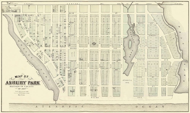 Picture of ASBURY PARK NEW JERSEY LANDOWNER - KENNEDY 1877