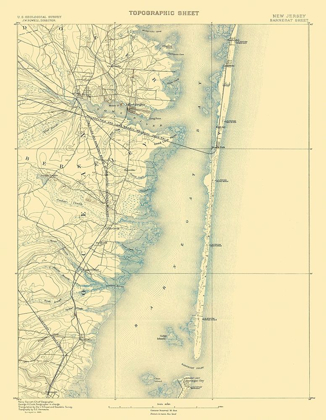 Picture of BARNEGAT NEW JERSEY SHEET - USGS 1884