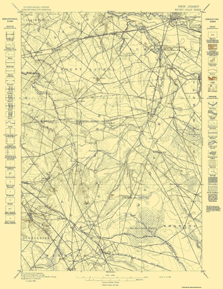 Picture of MT HOLLY NEW JERSEY QUAD - USGS 1898