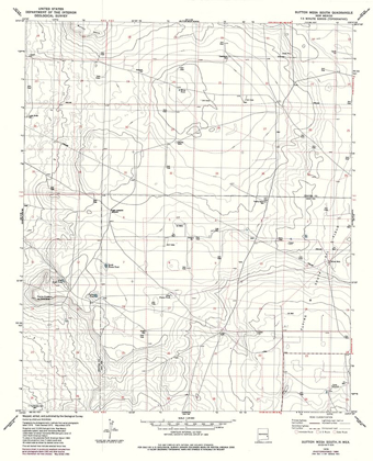 Picture of SOUTH BUTTON MESA NEW MEXICO QUAD - USGS 1979