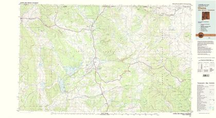 Picture of CHAMA NEW MEXICO COLORADO QUAD - USGS 1981