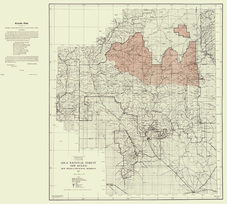 Picture of GILA NATIONAL FOREST NEW MEXICO - ELLIOT 1931