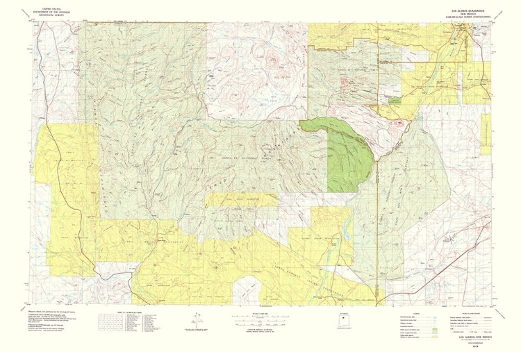 Picture of LOS ALAMOS NEW MEXICO QUAD - USGS 1978