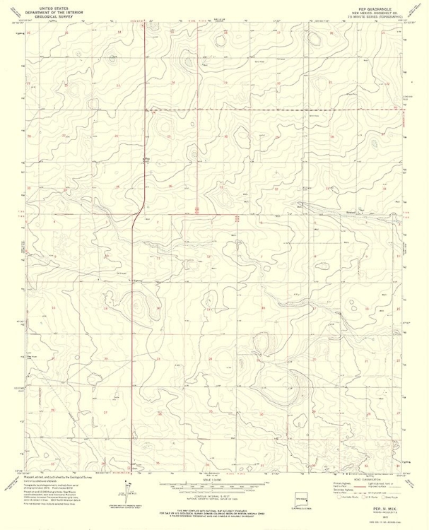 Picture of PEP NEW MEXICO QUAD - USGS 1972