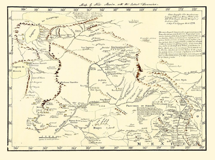 Picture of NEW MEXICO TERRITORY - DE MIERA Y PACHECO 1778