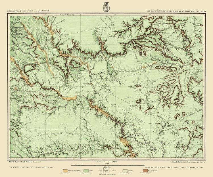 Picture of CENTRAL NEW MEXICO LAND CLASSIFICATION SHEET