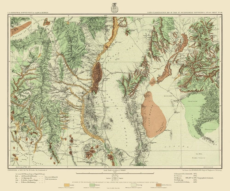 Picture of SOUTHWEST NEW MEXICO LAND CLASSIFICATION SHEET