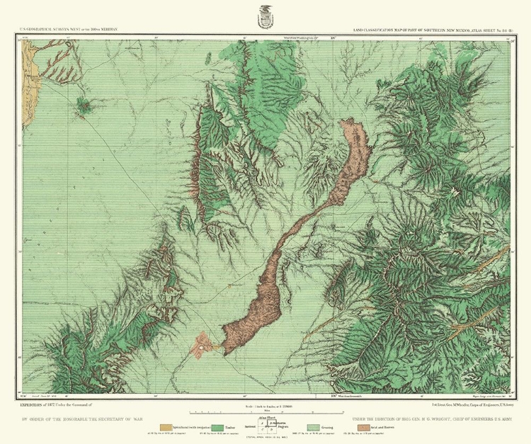 Picture of SOUTH NEW MEXICO LAND CLASSIFICATION SHEET