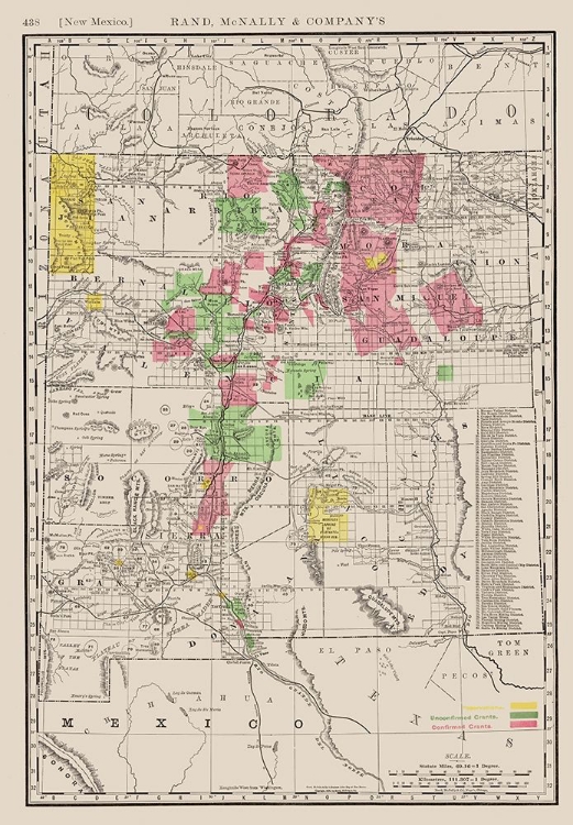 Picture of NEW MEXICO - RAND MCNALLY 1897