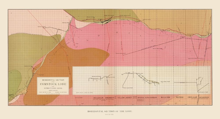 Picture of COMSTOCK LODE SUTRO TUNNEL SOUTH GEOLOGY NV