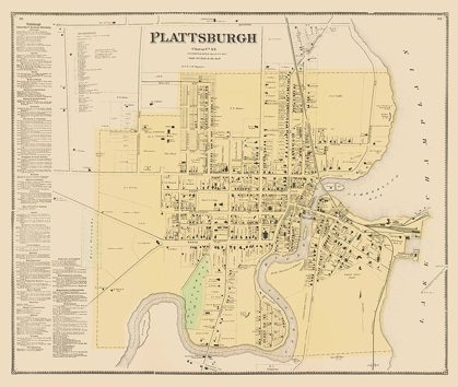 Picture of PLATTSBURGH NEW YORK - BEERS 1869