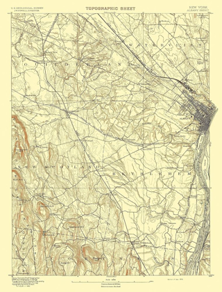 Picture of ALBANY NEW YORK SHEET - USGS 1893