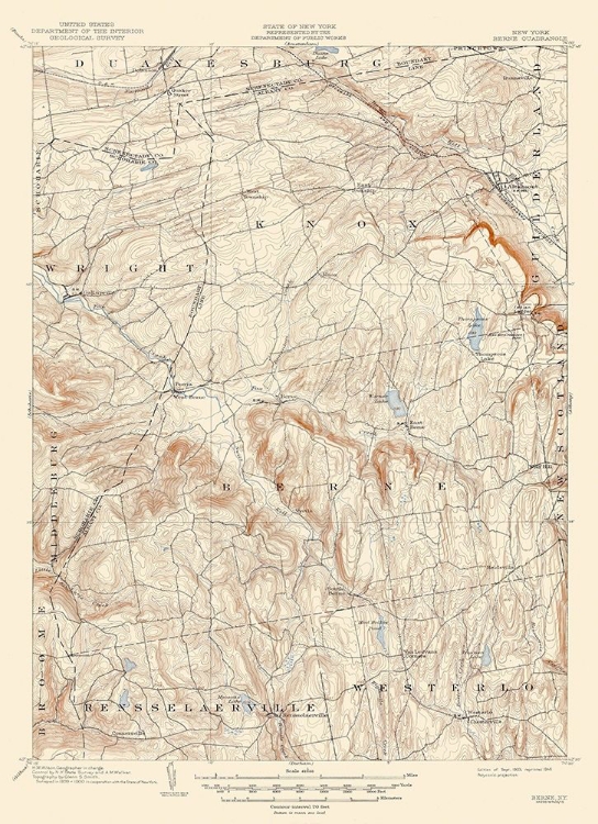 Picture of BERNE NEW YORK QUAD - USGS 1903