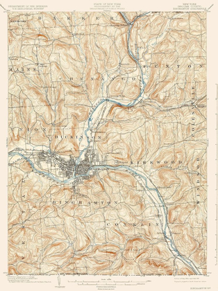 Picture of BINGHAMTON NEW YORK QUAD - USGS 1904