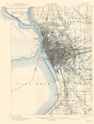 Picture of BUFFALO NEW YORK QUAD - USGS 1901