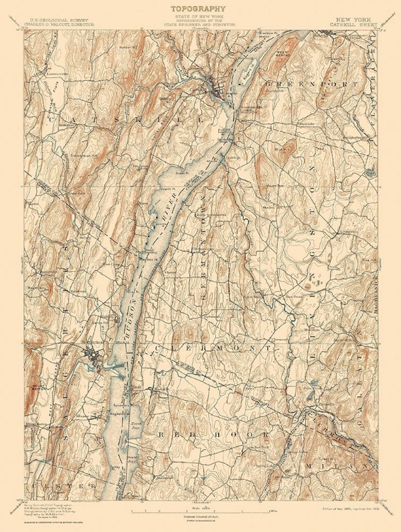 Picture of CATSKILL NEW YORK SHEET - USGS 1895