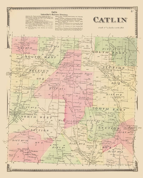 Picture of CATLIN NEW YORK LANDOWNER - BEERS 1869