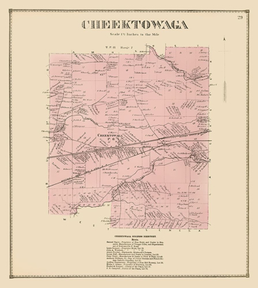 Picture of CHEEKTOWAGA NEW YORK LANDOWNER - STONE 1866