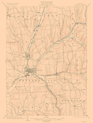 Picture of CORTLAND NEW YORK QUAD - USGS 1903