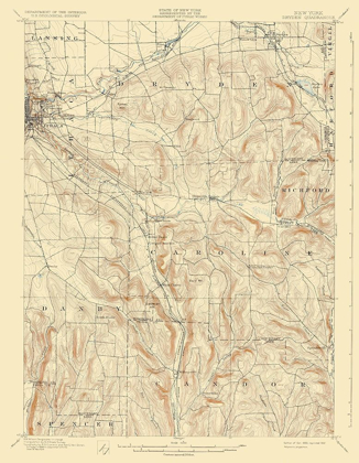 Picture of DRYDEN NEW YORK QUAD - USGS 1900