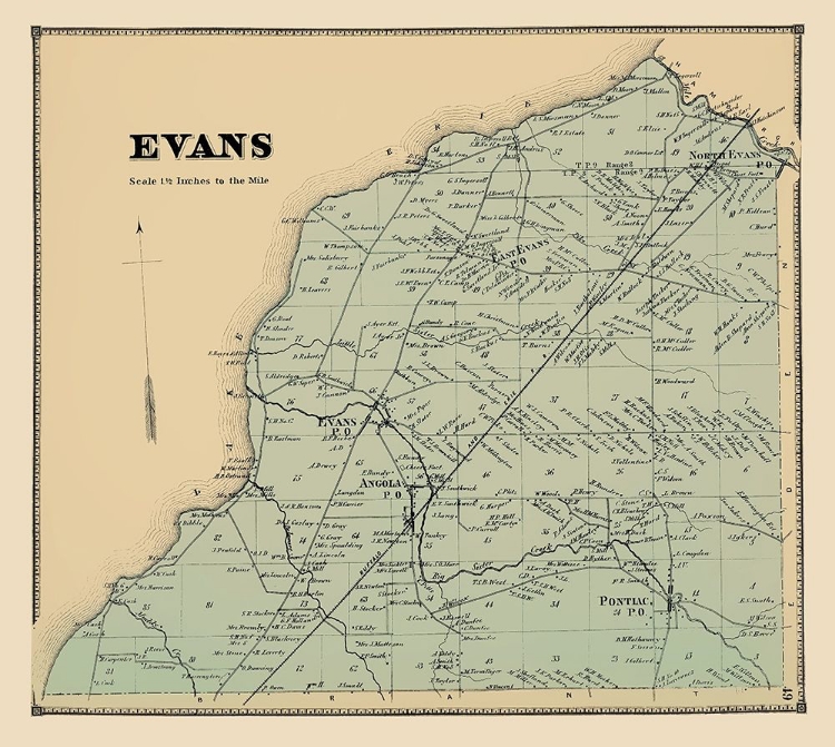 Picture of EVANS NEW YORK LANDOWNER - STONE 1866