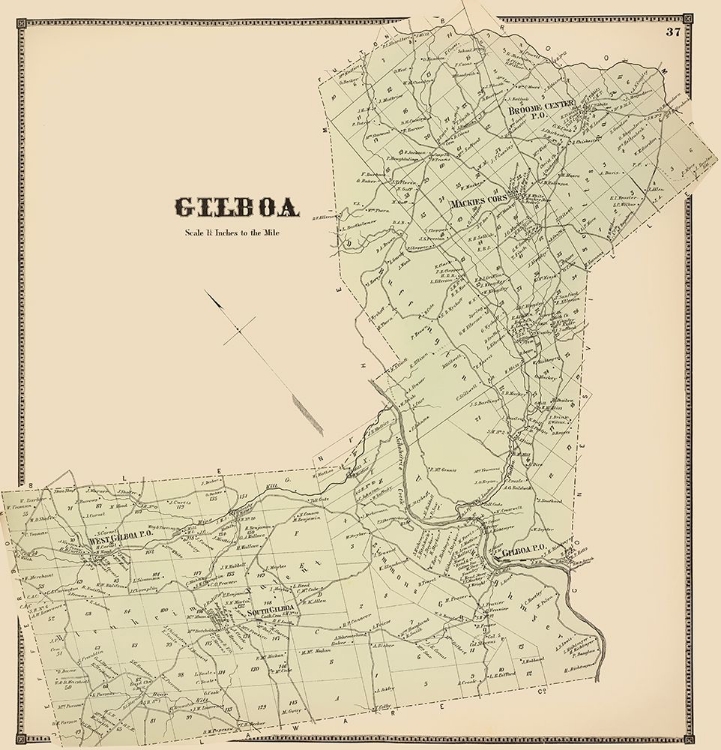 Picture of GILBOA NEW YORK LANDOWNER - STONE 1866