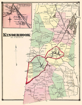 Picture of KINDERHOOK NEW YORK LANDOWNER - BEERS 1873