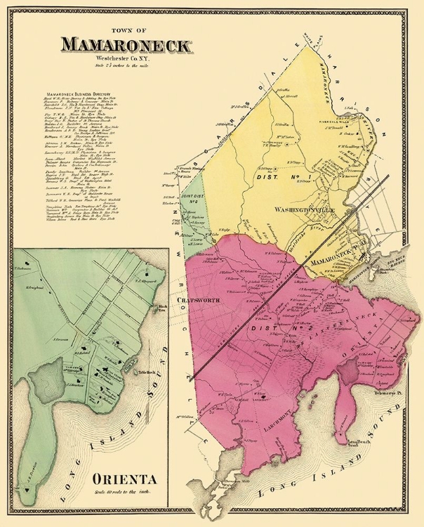 Picture of MAMARONECK, ORIENTA NEW YORK LANDOWNER - BEERS