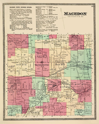 Picture of MACEDON NEW YORK LANDOWNER - BEERS 1874