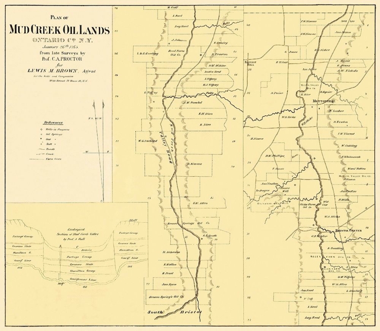 Picture of MUD CREEK OIL LANDS ONTARIO COUNTY NEW YORK