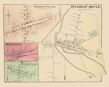 Picture of ONEIDA CASTLE NEW YORK LANDOWNER - WHITMAN 1875