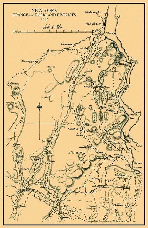 Picture of ORANGE  ROCKLAND NEW YORK LANDOWNER - BURR 1779