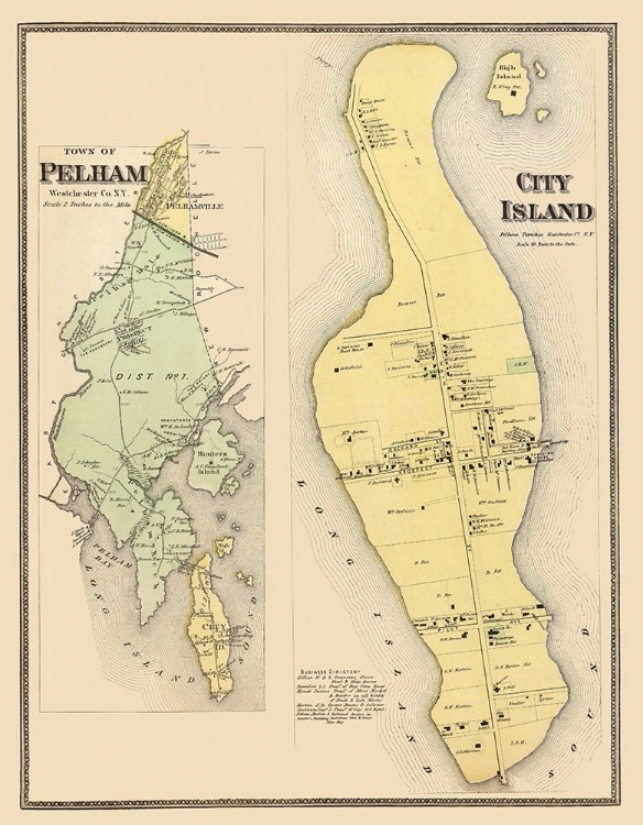 Picture of PELHAM, CITY ISLAND NEW YORK LANDOWNER - BEERS