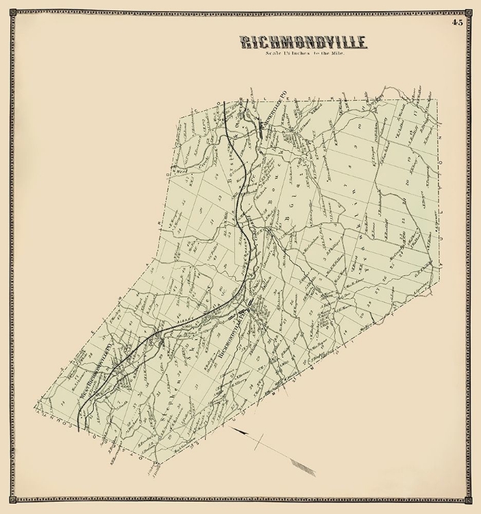 Picture of RICHMONDVILLE NEW YORK LANDOWNER - STONE 1866