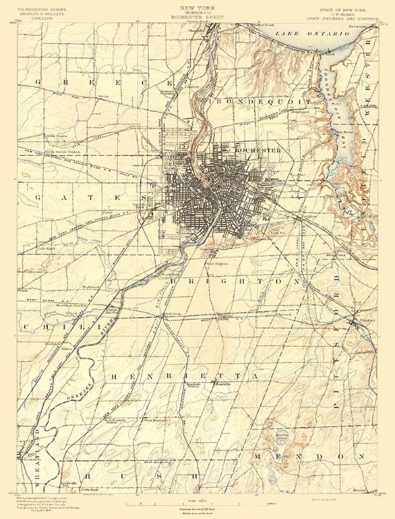 Picture of ROCHESTER NEW YORK SHEET - USGS 1895