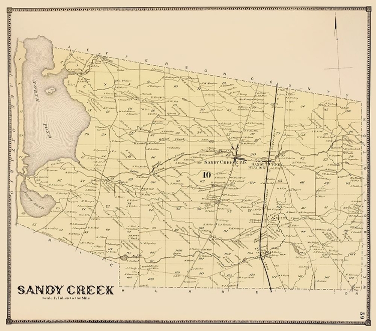 Picture of SANDY CREEK NEW YORK LANDOWNER - STONE 1866