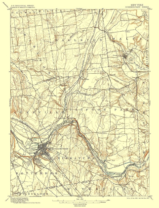 Picture of SCHENECTADY NEW YORK QUAD - USGS 1898