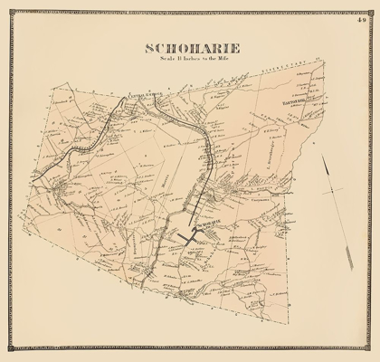 Picture of SCHOHARIE NEW YORK LANDOWNER - STONE 1866