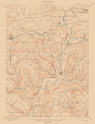 Picture of SHOHARIE NEW YORK QUAD - USGS 1900