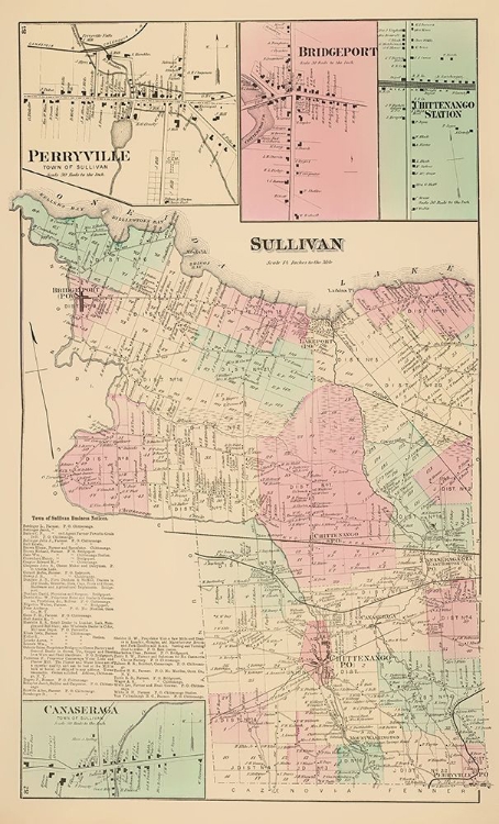 Picture of SULLIVAN NEW YORK LANDOWNER - WHITMAN 1875