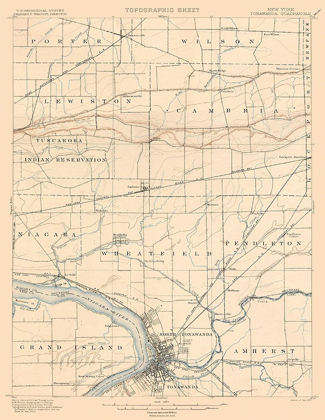 Picture of TONAWANDA NEW YORK QUAD - USGS 1900