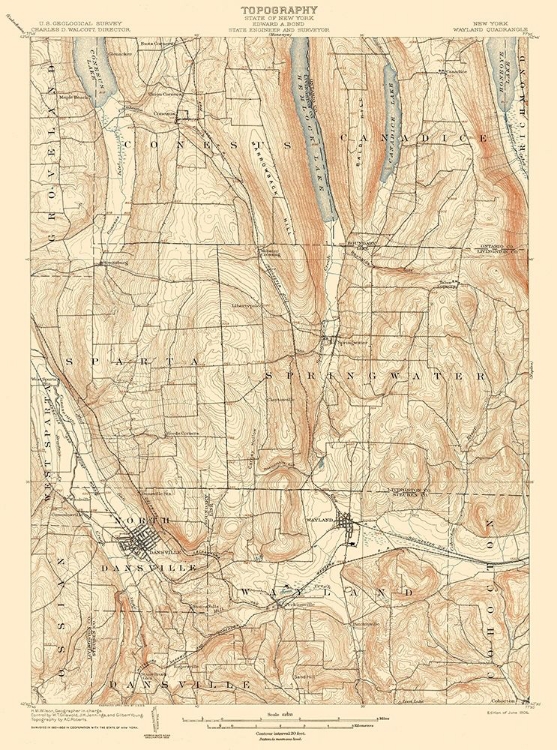 Picture of WAYLAND NEW YORK QUAD - USGS 1904