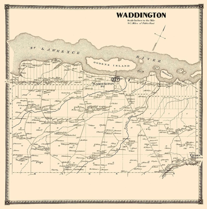 Picture of WADDINGTON NEW YORK LANDOWNER - STONE 1865