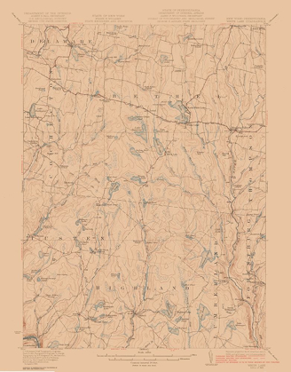 Picture of WHITE LAKE NEW YORK QUAD - USGS 1922