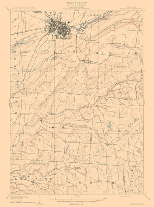 Picture of WATERTOWN NEW YORK QUAD - USGS 1909