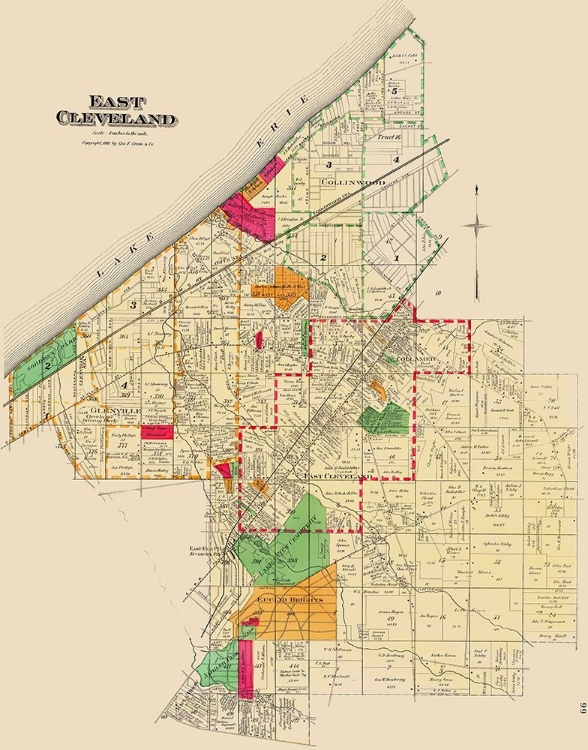 Picture of EAST CLEVELAND OHIO LANDOWNER - CRAM 1892