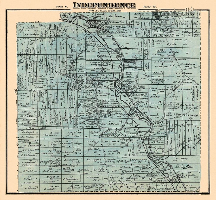 Picture of INDEPENDENCE OHIO LANDOWNER - TITUS 1874