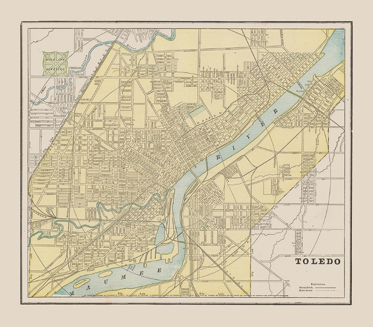 Picture of TOLEDO  OHIO  - CRAM 1892