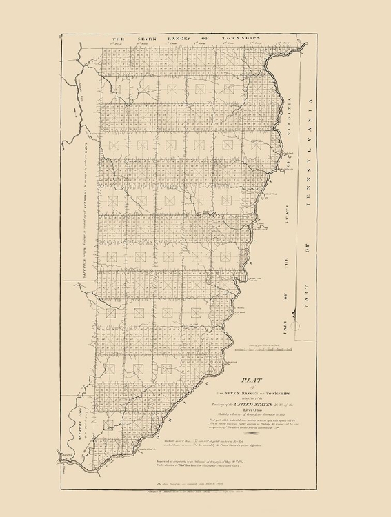 Picture of OHIO TERRITORY - HUTCHINS 1814